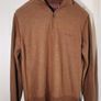 Marlboro Classics 1/4 Zip Jumper Sweater Pullover Brown Red Size Large Image 2
