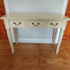 French neoclassical cream vanity unit
