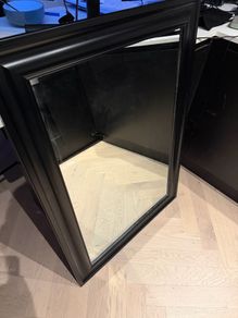 Large Black Framed Mirror