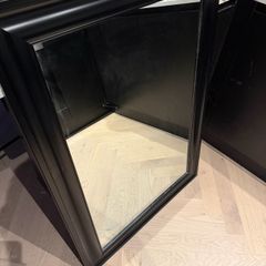 Large Black Framed Mirror