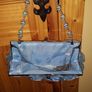 Sky Blue Satin Handbag Clutch Image 2