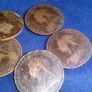 1896 Victoria Pennies. Image 8