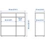IKEA Vihals Shelving Unit w/ Boxes Image 2