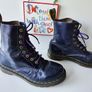 Dr Martens 1460 8 hole pascal purple ankle boots UK6.5 US8.5 EU40 Image 4