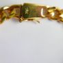 Men's Bracelet 18K  Gold Plated Cuban Link  Bracelet length 8" Image 3