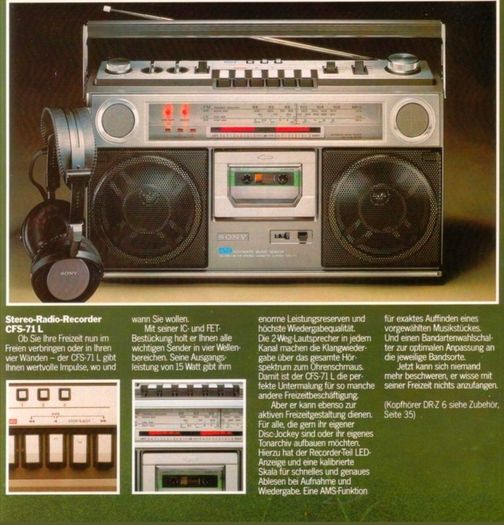 Vintage Sony boombox
