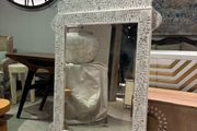 Large mother of Pearl mirror