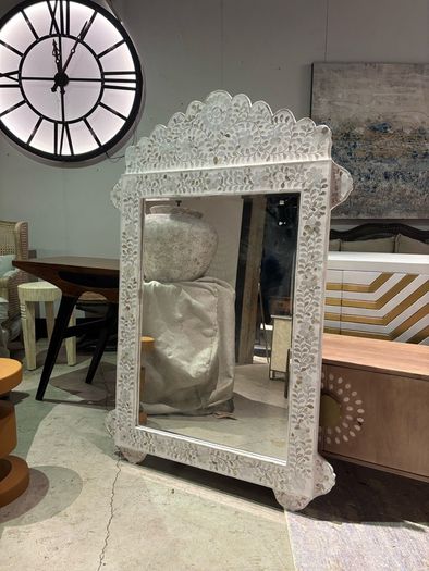 Large mother of Pearl mirror