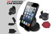 360 Degrees Rotating Windshield Car Mount Holder for iPhone 5