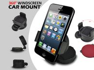 main image for ad 360 Degrees Rotating Windshield Car Mount Holder for iPhone 5
