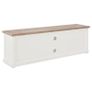 TV Cabinet White 110x30x40cm Engineered Wood Image 5