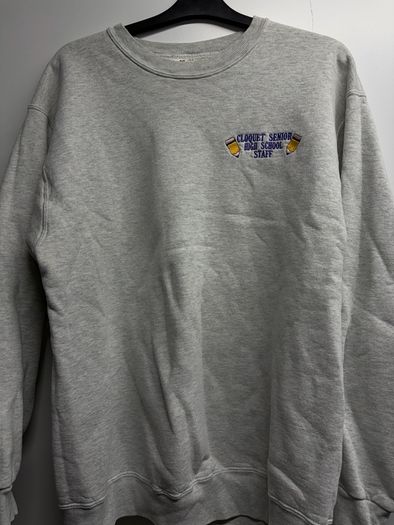 Vintage Fruit of the Loom College Sweatshirt Grey