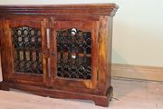 Wooden TV Corner Cabinet