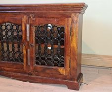 Wooden TV Corner Cabinet
