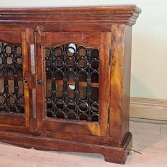 Wooden TV Corner Cabinet