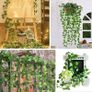 56 Feet Fake Ivy Garland Artificial Foliage Fake Leaves Hanging Garland Plant Greenery Leaves UV Resistant Vines with Fake Leaves for Bedroom Wedding Party Garden Wall Decoration Image 3