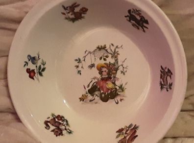 Arklow pottery miss muffet bowl, See my matching plate