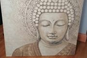 Xtra large buddha canvas lovely on wall  80cm x80cm