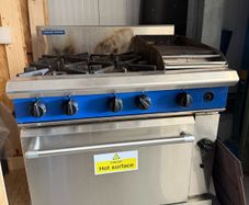 Blue Seal Commercial Gas Range with Griddle & Oven