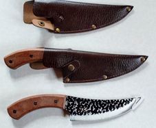 2 Kitchen Knives With Sheaths (new).