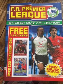 New Merlin FA Premier League 2005 empty sticker quiz collection album