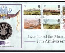 1994 Great Britain Investiture of the Prince of Wales 25th Anniversary PNC
