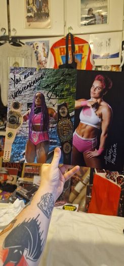 Rhio, Harley Hudson & Blue Kane Wrestling Autographs