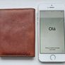 Brand New Fossil Mens Slim Wallet Cognac Brown credit card Image 4