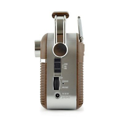 2 Band 'Vintage' Rechargeable Portable Radio USB