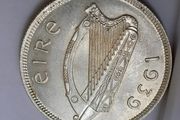 1939 Ireland 2 Shilling silver coin High grade