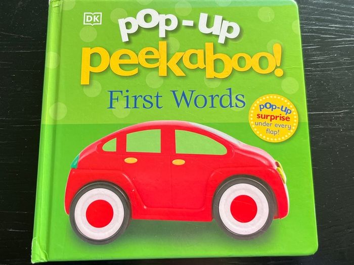 Pop up Peekaboo: First Words board book EUC
