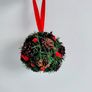 Set Of 2 Artificial Christmas Pine Balls Image 2