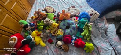 30 plus soft toys from Paw patrol, Pj masks,  minions  rtc