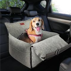 Paws sauvy dog cat booster seat with safety strap cozy