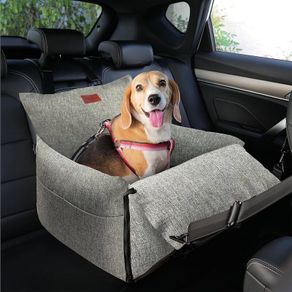 Paws sauvy dog cat booster seat with safety strap cozy