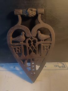 Ultra Rare 19th Century Masonic Trivet(1 of 7 Worldwide)