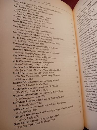 The Penguin Book of Interviews/ 1859 - to present day/1994