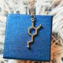 Silver Necklace with Chemical Molecule design Image 9