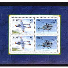 2000 Ireland Military Aviation Commemorative Stamps Booklet Pane Mint Never Hinged (MNH). Hibernian HP122.