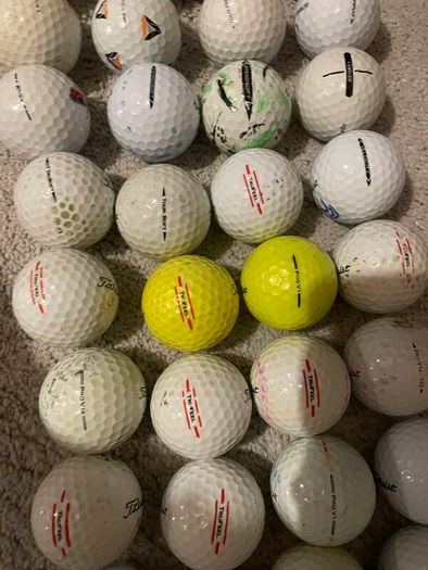 Golf balls - selected of 56 used mixed balls