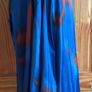 Blue and brown long sleeve blouse silk blend made in italy size 20 oversized includes postage Image 5