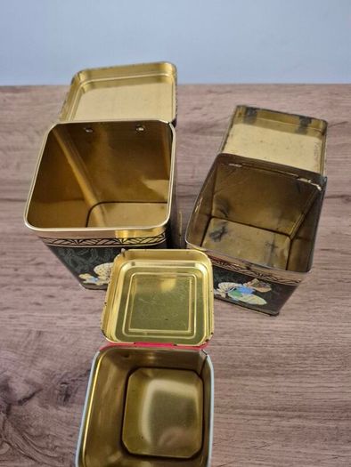 3 vintage tins