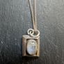 Silver pendant and chain Image 2