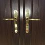 Double French patio doors with side glass panels Image 4