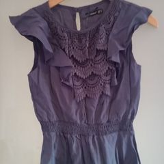Brand New. Blue Crochet top.