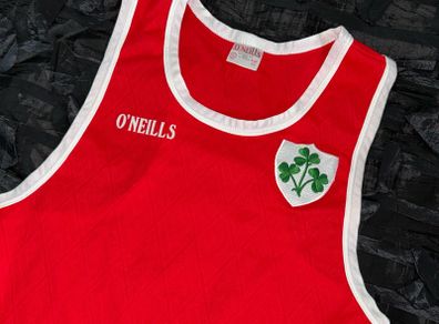 BERNARD DUNNE TEAM IRELAND fight ring worn amateur boxing singlet vest