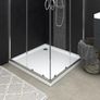 Shower Base Tray with Dots White 80x80x4 cm ABS Image 2