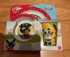 Bing Bunny 3-piece dinnerware set - new in packaging