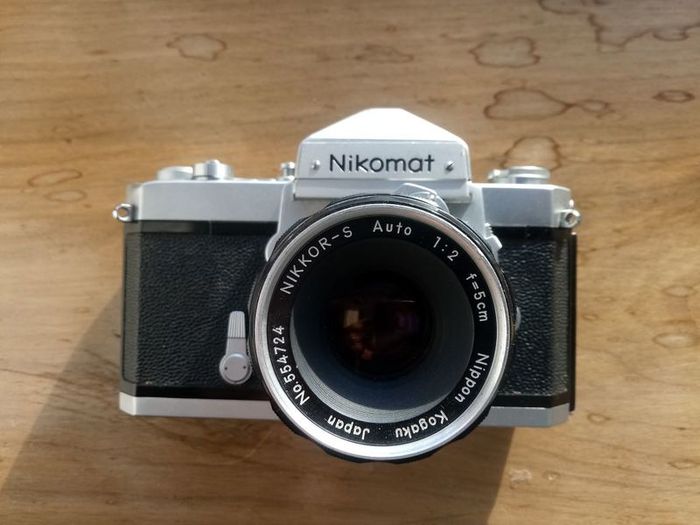 Vintage Nikon Nikomat FT Film Camera + Nikkor S Lens