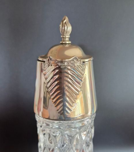 Edwardian style cut glass claret jug